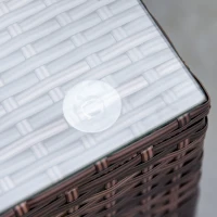 Outsunny outdoor bankstel van 5 met bijzettafel in rotan look(m-8)