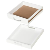 HOMCOM Carrito de servicio carrito de cocina con ruedas 2 bandejas extraíbles cajón estante Roble claro madera de pino Blanco(m-4)