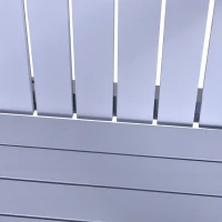 Outsunny Adirondack-Gartenstuhl mit Becherhalter Gartenliege Balkonstuhl Massivholz Grau 72,5 x 97 x 93 cm(m-10)