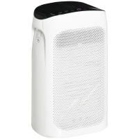 HOMCOM Purificador de Aire Filtro HEPA de Triple Capa 3 Velocidades Modo Sueño y Temporizador 32,7x22x55,8 cm Blanco