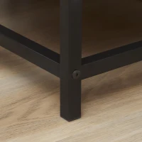 HOMCOM Mueble de Almacenamiento Buffet con 2 Armarios 1 Cajón y 1 Estante de MDF y Metal - 75x40x120 cm(m-5)