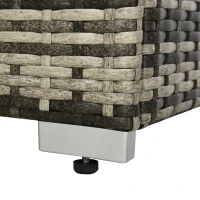 Outsunny outdoor bankstel van 5 met bijzettafel in rotan look(m-11)