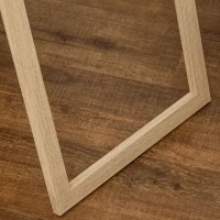 HOMCOM Espejo de Cuerpo Entero con Soporte de pie 40x150 cm Natural(m-5)
