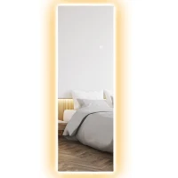 HOMCOM Espejo de Cuerpo Entero LED regulable sin marco con control táctil 40x120 cm(m-7)