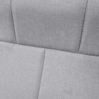 HOMCOM Poltrona Massaggiante con Poggiapiedi, Schienale Reclinabile, 78 x 95 x 88 cm, Grigio Chiaro(m-4)