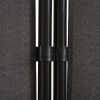 HOMCOM Separador de ambientes 3 paneles 2,53x0,5x1,82 m Pantalla lateral Pantalla protectora separadora de metal Poliéster(m-5)