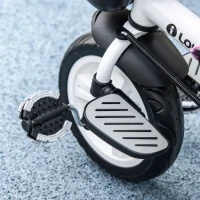 HOMCOM Triciclo Infantil 6 en 1 con Mango de Empuje, Toldo, Cinturón, Cesta, 18+ Meses, Rosa(m-5)