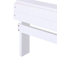 Outsunny Sedia da Giardino Adirondack in Legno Bianco, Con Porta Bicchieri, Impermeabile e Anti-Muffa, 97x72.5x93cm(m-4)