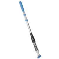 Outsunny Limpador Elétrico para Piscinas de Alumínio Aspirador de Piscina Manual com Escova e Poste Telescópico Ø6x162 cm Multicor(m-1)