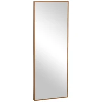 HOMCOM Espelho de Parede Espelho de Corpo Inteiro Estilo Moderno Decoração para Sala de Estar Dormitório Entrada 45x125 cm Madeira(m-1)