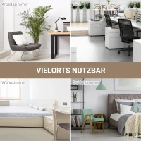 HOMCOM Schreibtisch Küchentisch Computertisch Arbeitstisch PC-Tisch Bürotisch Arbeitstisch für Zuhause MDF Weiß 120 x 60 x 76 cm(m-6)