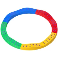 AIYAPLAY Traves de Equilíbrio para Crianças Jogo de Equilíbrio de 8 Peças em Forma de Arco Base Antiderrapante  Ø125x8 cm Multicor(m-1)