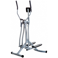HOMCOM Bicicleta Elíptica Treinador Elíptico Ajustável com Monitor Capacidade 110 kg para Casa Ginásio 96x60x152 cm Cinza