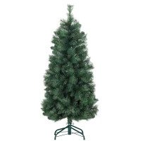 HOMCOM Árvore de Natal 150 cm Árvore de Natal Artificial com 354 Ramos e Suporte de Metal para Interior Verde(m-1)