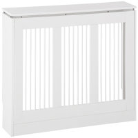 HOMCOM Cobertura de Radiador Branca 90x18x84 cm Cobertura de Radiador de MDF Desenho Modern para Sala de Estar Dormitório Branco