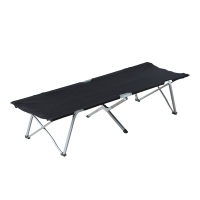 Outsunny Cama de Campismo Dobrável de Tela Oxford 600D com Estrutura Metálica Suporta até 136 kg para Praia e Caminhadas 193x64x40 cm Preto