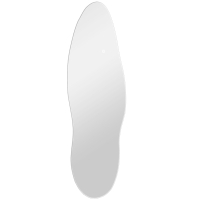 HOMCOM Espelho de Pé com Luzes LED 40x120 cm Espelho de Parede com Iluminação em 3 Cores Função de Memória e Controlo Tátil Transparente