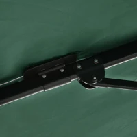 Outsunny Umbrelă de Grădină cu Manivelă, Rotire la 360°, Orificii de Ventilație și Parasolar Reglabil, 2.5x2.5 m, Verde(m-8)