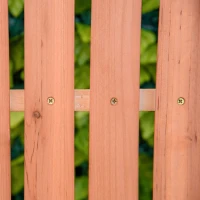 Outsunny Adirondack Gartenstuhl Schaukelstuhl Schaukelsessel Gartensessel Gartenmöbel Balkonstuhl Natur 77 x 94 x 97 cm(m-10)