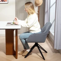 HOMCOM Accentstoel in Retro-Design Fluweeloptiek 58 cm x 60,5 cm x 79 cm Staal Grijs(m-7)