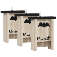 Set 3 Căsuțe pentru Lilieci Bat Box din Lemn 18x6x22,5cm