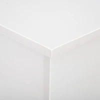 HOMCOM Truhe Aufbewahrungsbox Sitztruhe mit Stauraum Sicherheitsscharniere Holzkiste mit klappbarem Deckel für Wohnzimmer, Schlafzimmer, Spanplatte Weiß 100 x 40 x 40cm(m-9)