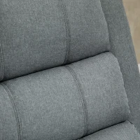 HOMCOM elektrischer Aufstehsessel Massagesessel mit Wärmefunktion Sessel mit Aufstehhilfe relaxsessel mit Fernbedienung Leinen Grau 90 x 91 x 106 cm(m-12)