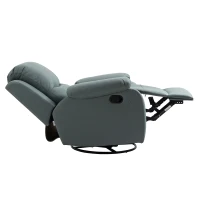 HOMCOM Relaxsessel mit Neigungsverstellung bis 135° 360 Grad drehbar 93 cm x 100 cm x 98 cm Stahlgestell Grün(m-11)