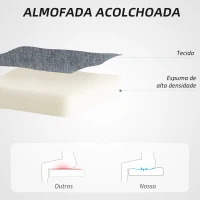 HOMCOM Cadeira de Escritório sem Apoio para os Braços Estofada em Linho Sintético com Altura Ajustável 53x43x85-93 cm Cinza(m-4)