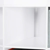 HOMCOM Estantería de Esquina para Juguetes con cestos extraíbles Mueble de Almacenaje para Habitación Infantil 57x57x95cm Blanco(m-7)