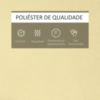Outsunny Almofada para Espreguiçadeira 198x53x5cm Almofada Suave para Espreguiçadeira Dobrável Acolchoada para Exterior Jardim Pátio Creme(m-7)