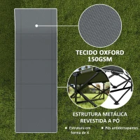 Outsunny Cama Dobrável para Campismo Portátil com Apoio para Cabeça Colchão Amovível e Bolsa de Transporte 196x68x37 cm Preto(m-6)