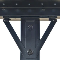 Outsunny Pavillon jardin 2,5 x 1,5 m - abri barbecue - 2 étagères - toit de barbecue - métal noir toit polycarbonate(m-10)