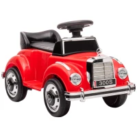 AIYAPLAY Carro Andador com Licença da Mercedes-Benz 300S com Armazenamento Volante Sistema Anti-Tombo  77,5x41,5x45 cm Vermelho(m-1)