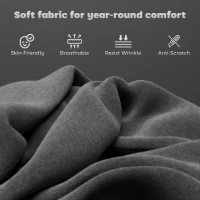 HOMCOM Velvet Dining Chairs Set of 2, Modern Armless Upholstered Kitchen Chairs with Metal Legs, Curved Back and Padded Seat, for Dining Room, Bedroom, Living Room, Grey(m-5)