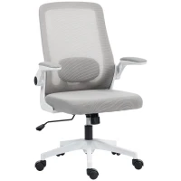 HOMCOM Mesh Back Adjustable Office Chair - Grey(m-1)