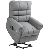 HOMCOM Rise and Recline Electric Massage Armchair - Grey(m-1)