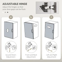 HOMCOM Modern Under-Sink Bathroom Cabinet - High Gloss White(m-9)