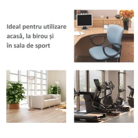 Homcom Set Haltere & Bara 170cm, 70kg cu discuri reglabile pentru antrenamente(m-5)