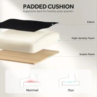 HOMCOM Ergonomic and Adjustable Office Chair - Black(m-8)