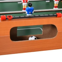 HOMCOM Mesa de matraquilhos com 22 jogadores incluídos 84,5x40x61,2 cm Cor Madeira e Preto(m-8)
