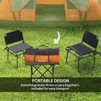 Outsunny 5-6 Man Dome Camping Tent - Orange(m-6)