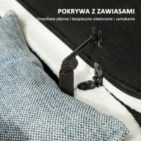 HOMCOM Ławka pikowana z miejscem do przechowywania, pokrywą i metalowymi nogami do salonu, sypialni, przedpokoju, Biała(m-5)