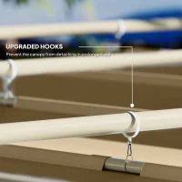 Outsunny 3 x 3m Retractable Roof Metal Pergola - Black(m-5)