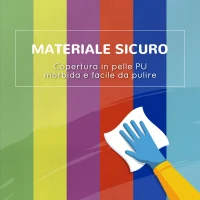 HOMCOM Set Costruzioni Morbide per Bambini 1-3 Anni con 11 Forme in PU e EPE Multicolore(m-7)