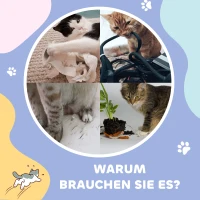 PawHut Kattentunnel met 2 Kattenholen, Kraboppervlakken en Balspeelgoed, 98 cm x 30 cm x 30 cm, Bruin + Grijs(m-7)