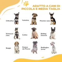PawHut Cancellino per Cani taglia Piccola e Media con Chiusura Automatica, in Acciaio e PA, 74-100x76 cm, Nero(m-4)
