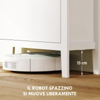 HOMCOM Scarpiera Slim 2 Cassetti per 14 Paia di Scarpe Taglia EU44 e Ripiani Regolabili, 80x24x95.5cm, Bianco(m-6)