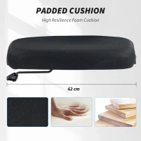 Vinsetto Mesh Back Office Chair, with Flip-Up Arms - Black(m-7)