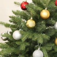 HOMCOM Weihnachtsbaum, Alpentanne, naturgetreu, breit & üppig, 180 x Φ105 cm, Grün(m-8)